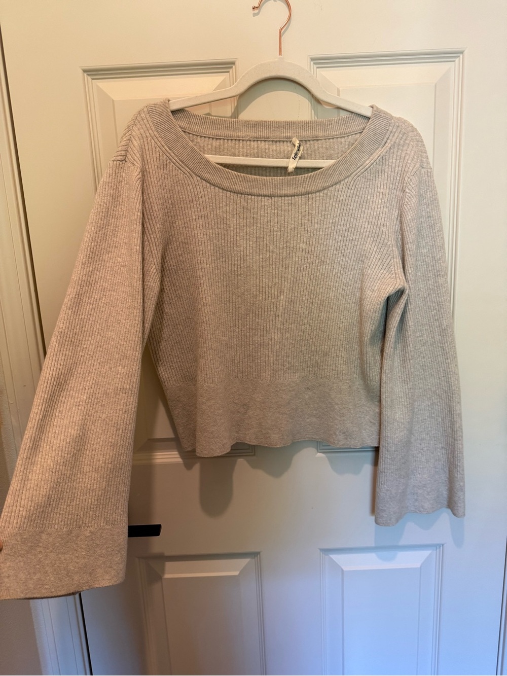 Splendid Cream Ribbed Knit Skirt & Top Set - Picture 5 of 9